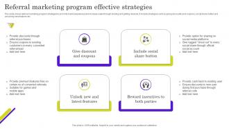 Referral Marketing Program Effective Strategies