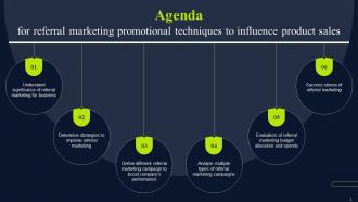 Referral Marketing Promotional Techniques To Influence Product Sales Powerpoint Presentation Slides MKT CD V Slides Customizable