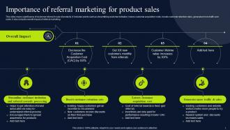 Referral Marketing Promotional Techniques To Influence Product Sales Powerpoint Presentation Slides MKT CD V Best Customizable