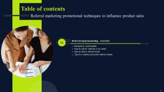 Referral Marketing Promotional Techniques To Influence Product Sales Powerpoint Presentation Slides MKT CD V Colorful Customizable