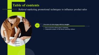 Referral Marketing Promotional Techniques To Influence Product Sales Powerpoint Presentation Slides MKT CD V Customizable Compatible