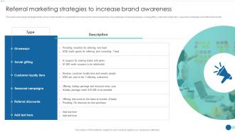 Referral Marketing Strategies To Increase Brand Awareness Strategic Marketing Guide