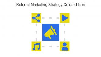 Referral Marketing Strategy Colored Icon In Powerpoint Pptx Png And Editable Eps Format