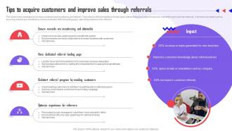 Referral Marketing Types Tips To Acquire Customers And Improve Sales Through Referrals MKT SS V