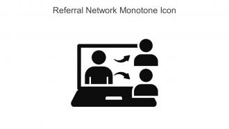 Referral Network Monotone Icon In Powerpoint Pptx Png And Editable Eps Format