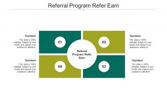 Referral program refer earn ppt powerpoint presentation icon example file cpb