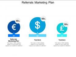 Referrals marketing plan ppt powerpoint presentation infographics example cpb