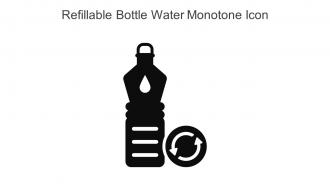 Refillable Bottle Water Monotone Icon In Powerpoint Pptx Png And Editable Eps Format