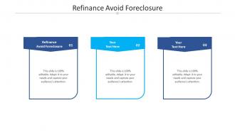 Refinance avoid foreclosure ppt powerpoint presentation outline example file cpb