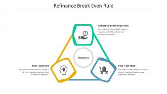 Refinance break even rule ppt powerpoint presentation professional graphics design cpb