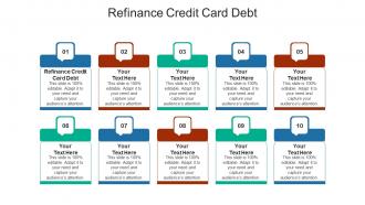 Refinance credit card debt ppt powerpoint presentation show cpb