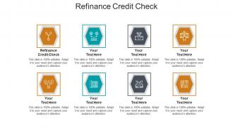 Refinance credit check ppt powerpoint presentation ideas clipart cpb