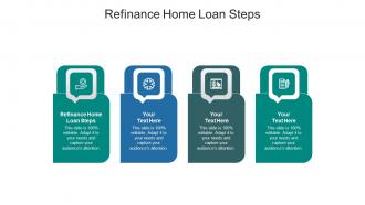 Refinance home loan steps ppt powerpoint presentation portfolio visuals cpb