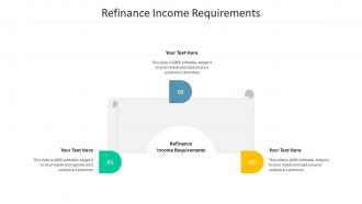 Refinance income requirements ppt powerpoint presentation slides designs download cpb