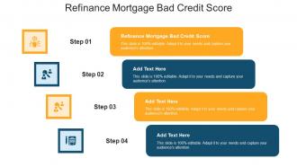 Refinance Mortgage Bad Credit Score In Powerpoint And Google Slides Cpb