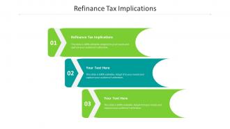 Refinance tax implications ppt powerpoint presentation portfolio files cpb