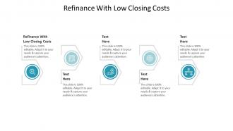 Refinance with low closing costs ppt powerpoint presentation summary cpb