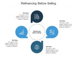 Refinancing before selling ppt powerpoint presentation file design ideas cpb