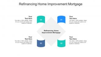 Refinancing home improvement mortgage ppt powerpoint presentation file example introduction cpb