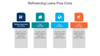 Refinancing loans pros cons ppt powerpoint presentation slides slideshow cpb