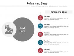 Refinancing steps ppt powerpoint presentation ideas grid cpb