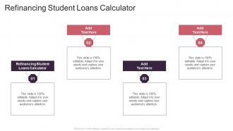 Refinancing Student Loans Calculator In Powerpoint And Google Slides Cpb