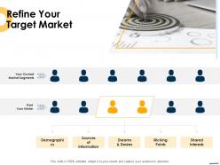 Refine your target market ppt powerpoint presentation outline introduction