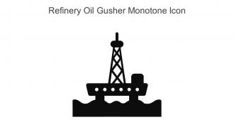 Refinery Oil Gusher Monotone Icon In Powerpoint Pptx Png And Editable Eps Format