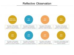 Reflective observation ppt powerpoint presentation gallery portrait cpb