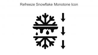 Refreeze Snowflake Monotone Icon In Powerpoint Pptx Png And Editable Eps Format
