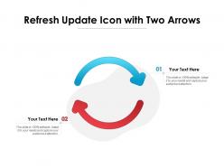 Refresh update icon with two arrows