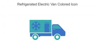 Refrigerated Electric Van Colored Icon In Powerpoint Pptx Png And Editable Eps Format