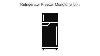 Refrigerator Freezer Monotone Icon In Powerpoint Pptx Png And Editable Eps Format