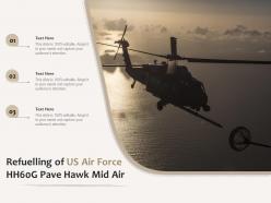 Refuelling of us air force hh60g pave hawk mid air