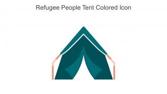 Refugee People Tent Colored Icon In Powerpoint Pptx Png And Editable Eps Format