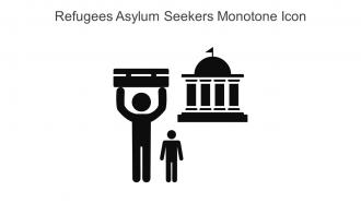 Refugees Asylum Seekers Monotone Icon In Powerpoint Pptx Png And Editable Eps Format