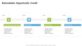 Refundable Opportunity Credit In Powerpoint And Google Slides Cpb