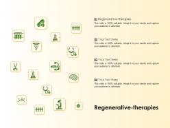 Regenerative therapies ppt powerpoint presentation model pictures