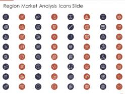 Region market analysis icons slide ppt summary