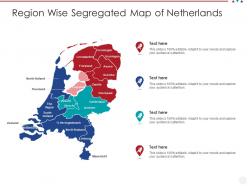 Region wise segregated map of netherlands