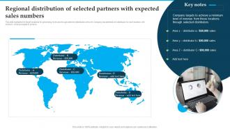 Regional Distribution Selected Partners With Expected Numbers Distribution Strategies For Increasing Sales