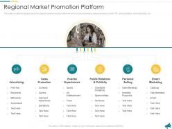 Regional market promotion platform approach for local economic development planning