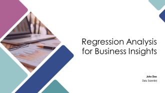 Regression Analysis For Business Insights PPT Template AT
