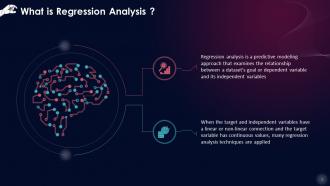Regression Analysis In Machine Learning Training Ppt