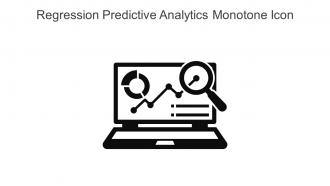 Regression Predictive Analytics Monotone Icon In Powerpoint Pptx Png And Editable Eps Format