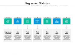 Regression statistics ppt powerpoint presentation model guide cpb