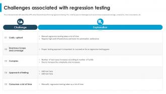 Regression Testing For Software Quality Challenges Associated With Regression Testing