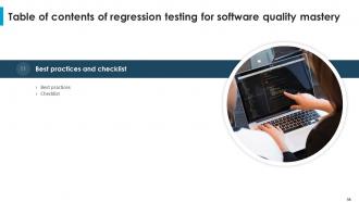 Regression Testing For Software Quality Mastery Powerpoint Presentation Slides Good Aesthatic