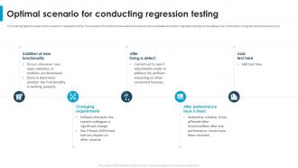 Regression Testing For Software Quality Optimal Scenario For Conducting Regression Testing