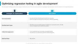 Regression Testing For Software Quality Optimizing Regression Testing In Agile Development